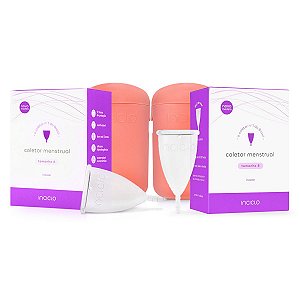 Kit 2 Coletores Menstruais Inciclo + 2 Cápsulas Esterilizadoras