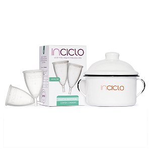 Kit Coletor Menstrual Inciclo B (2 unidades) + Panelinha 