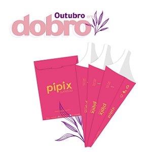 Outubro em Dobro: Pipix Descartável - 3 unidades