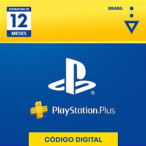 PlayStation Plus: 12 Meses de Assinatura - Digital [Exclusivo Brasil] [PROMOÇÃO]