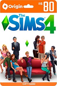 Cartão The Sims 4 Origin R$ 80 Reais - Brasil - Código Digital