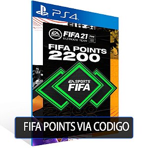 FIFA 21- 2200 Fifa points -  Playstation Brasil PS4 - Código 12 Dígitos Digital