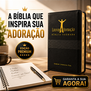 Bíblia Louvor e Adoração Capa Luxo Preta