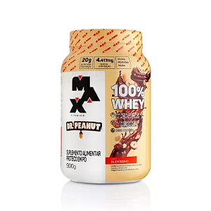 100% WHEY DR. PEANUT 900G - MAX TITANIUM