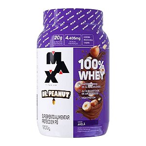 100% WHEY DR. PEANUT 900G - MAX TITANIUM
