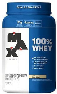 WHEY 100% 900G MAX TITANIUM
