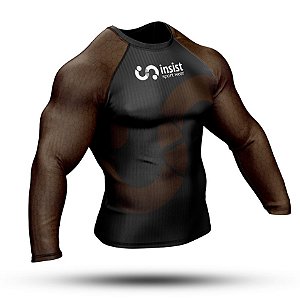 Rash Guard INSIST Marrom Manga Longa