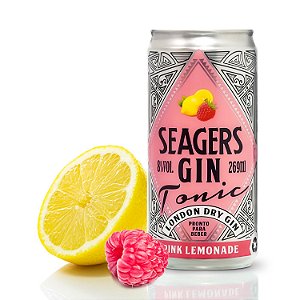 Seagers Gin Tonic - Pink Lemonade - 269ml Kit c/ 6 latas