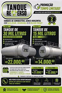 PROMOÇÃO TANQUE IMPERDÍVEL