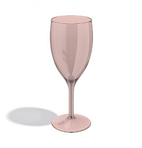 Taça para Água/Vinho Acrílico - Rosa