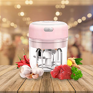 Moedor Triturador De Alho Elétrico Recarregável Usb Bivolt (A PRONTA ENTREGA)