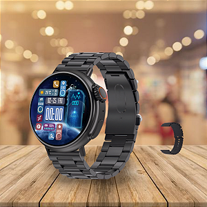 LIGE-NFC Relógio inteligente para homens e mulheres, série Ultra, chamadas Bluetooth, carregamento sem fio, pulseira de fitness, Smartwatch AMOLED, IP68 à prova d'água (A PRONTA ENTREGA)