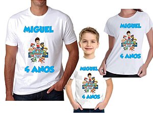 kit de camisetas  aniversario