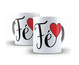 Caneca de Porcelana Fé