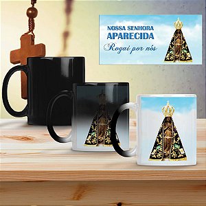 CANECA MÁGICA NOSSA SENHORA APARECIDA ROGAI POR NÓS