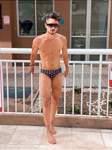 Sunga Poá Black - PowerSlip