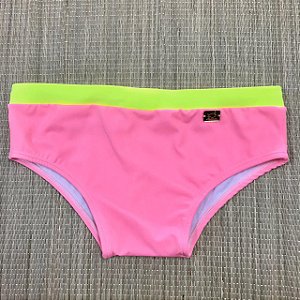 Sunga Duo Rosa Chiclete com Neon - Tradicional