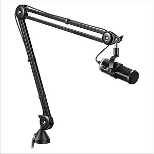 Kit Microfone Deity VO-7U Dinamico Supercardioide USB Streamer Podcast (preto)