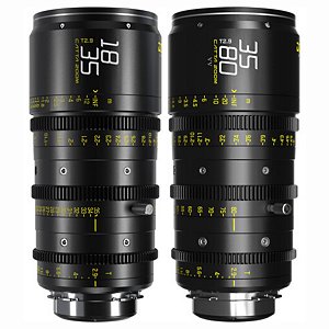 Conjunto de lentes de zoom - DZOFilm Catta Ace FF 18-35 e 35-80mm T2.9 (PL/EF, preto)