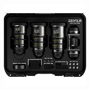 DZOFilm Kit de 3 lentes Pictor T2.8 Super35 Zoom (montagem PL e EF, preto)