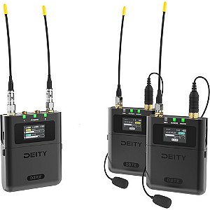 Deity Theos Kit - Microfone Lapela Omni Sem Fio com 2 TRX  (550 a 663 MHz) (PRÉ-VENDA)