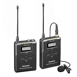 Saramonic UwMic15 (RX15 + TX15) Microfone UHF lapela sem fio