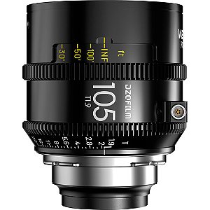 DZOFilm Lente Vespid2 105mm T1.9 Prime (ARRI PL, Feet) Pré-venda