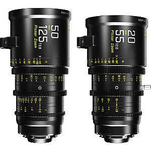DZOFilm Kite 2 Lentes Pictor 20-55mm and 50-125mm T2.8 Super35 Zoom Bundle (PL Mount e EF Mount, Black) Pré-venda