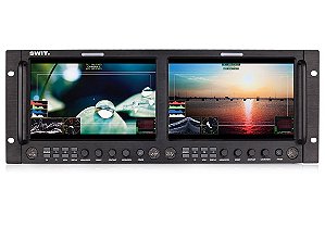 Monitor M-1093F LCD duplo de 9" FHD para rack