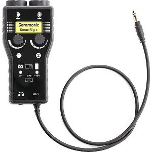 Interface de áudio Saramonic SmartRig+ 2-Channel XLR Microphone Audio Mixer