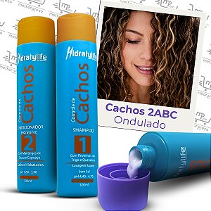 Kit Hidratante Controle De Cachos (DO CACHEADO AO CRESPO) Mairibel 2x300ml + Finalizador Ativador de Cachos