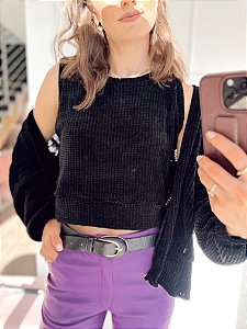 Blusa Colete Nina Preto