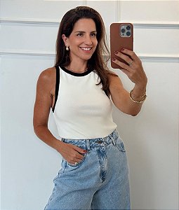 Blusa Regata Luisa Branca