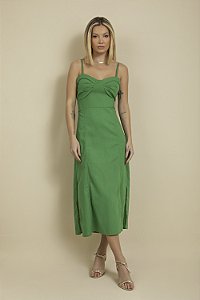 Vestido Paty Linho Verde