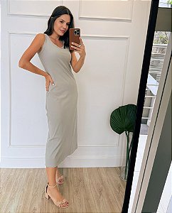 Vestido Ju Cinza