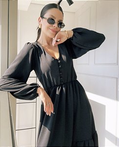 Vestido Midi Catarina Preto