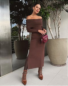 Vestido Luisa Marrom