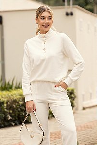 Conjunto Moletom Valentina Off White