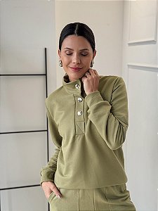 Conjunto Moletom Valentina Verde