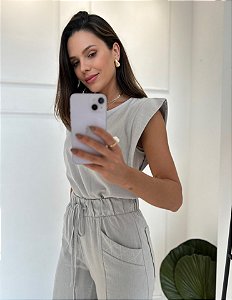 Blusa Chloe Cinza