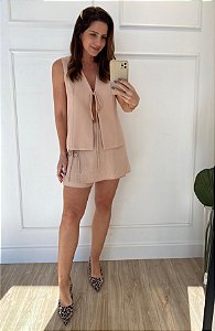 Short Saia Giulia Rosa