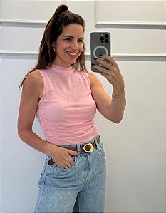 Blusa Mia Tule Rosa