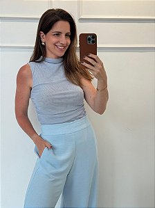 Blusa Mia Tule Azull