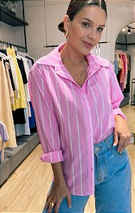 Camisa Listras Maya Rosa