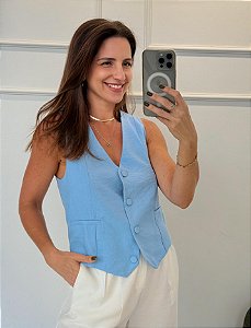 Colete Agatha Azul