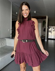 Vestido Cecilia Marsala