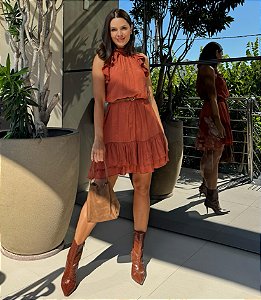 Vestido Cecilia Terracota