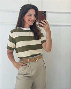 Blusa Listras Bea Verde