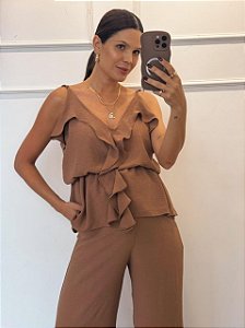 Conjunto Helena Marrom