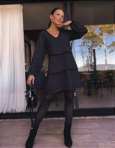 Vestido Bella Preto